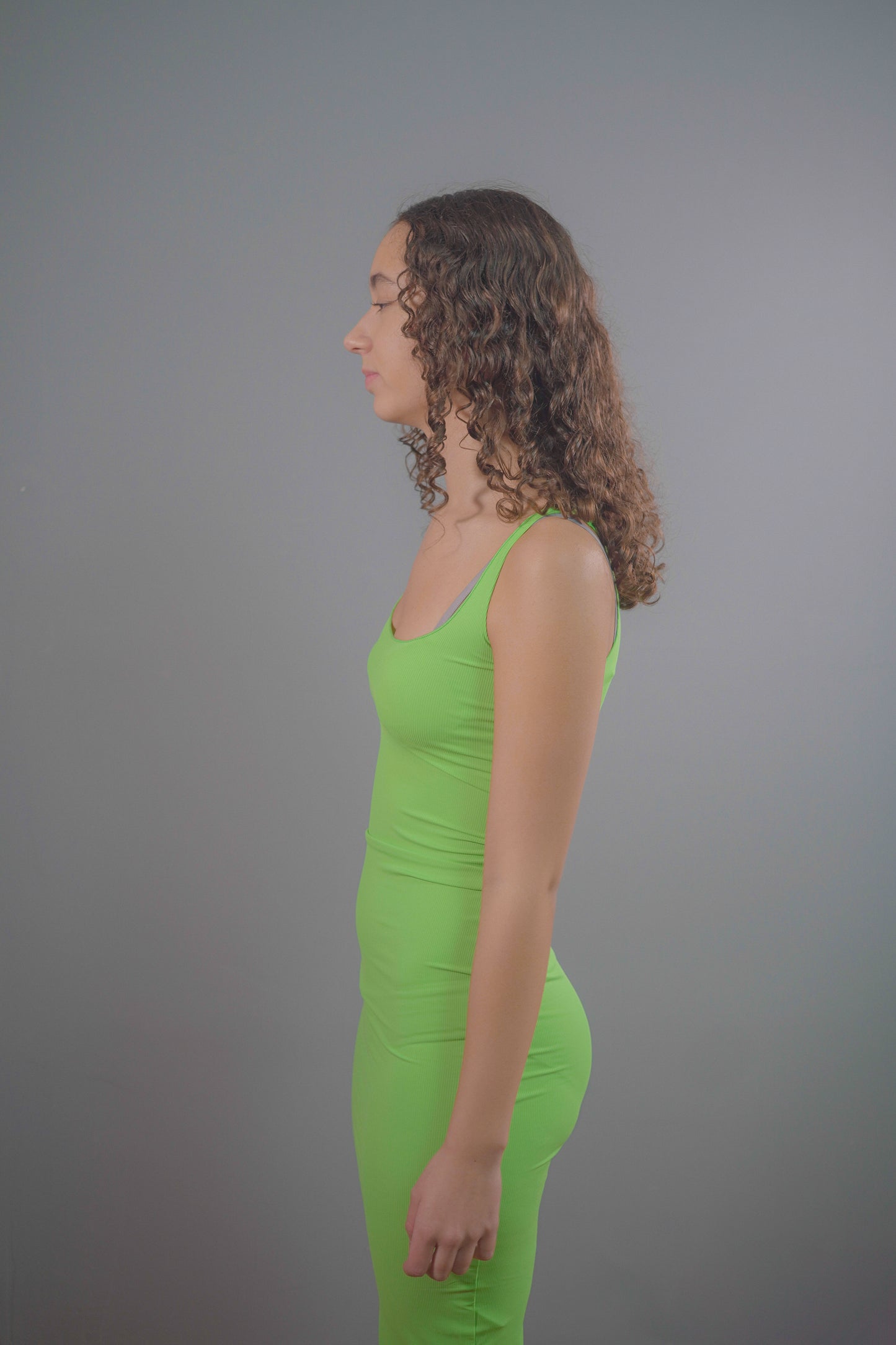 ROBE LONGUE VERTE